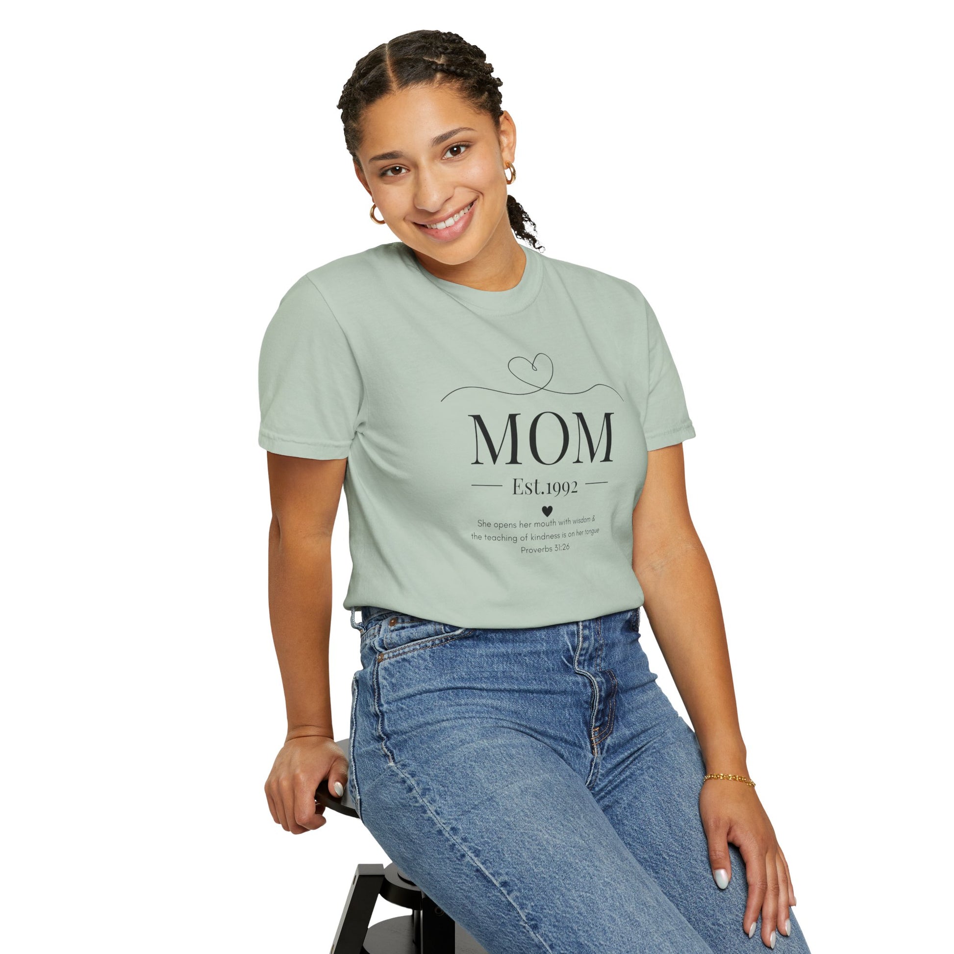 1992 Mom ~ Proverbs 31:26 She Opens Her Mouth With Wisdom ~ T-shirt