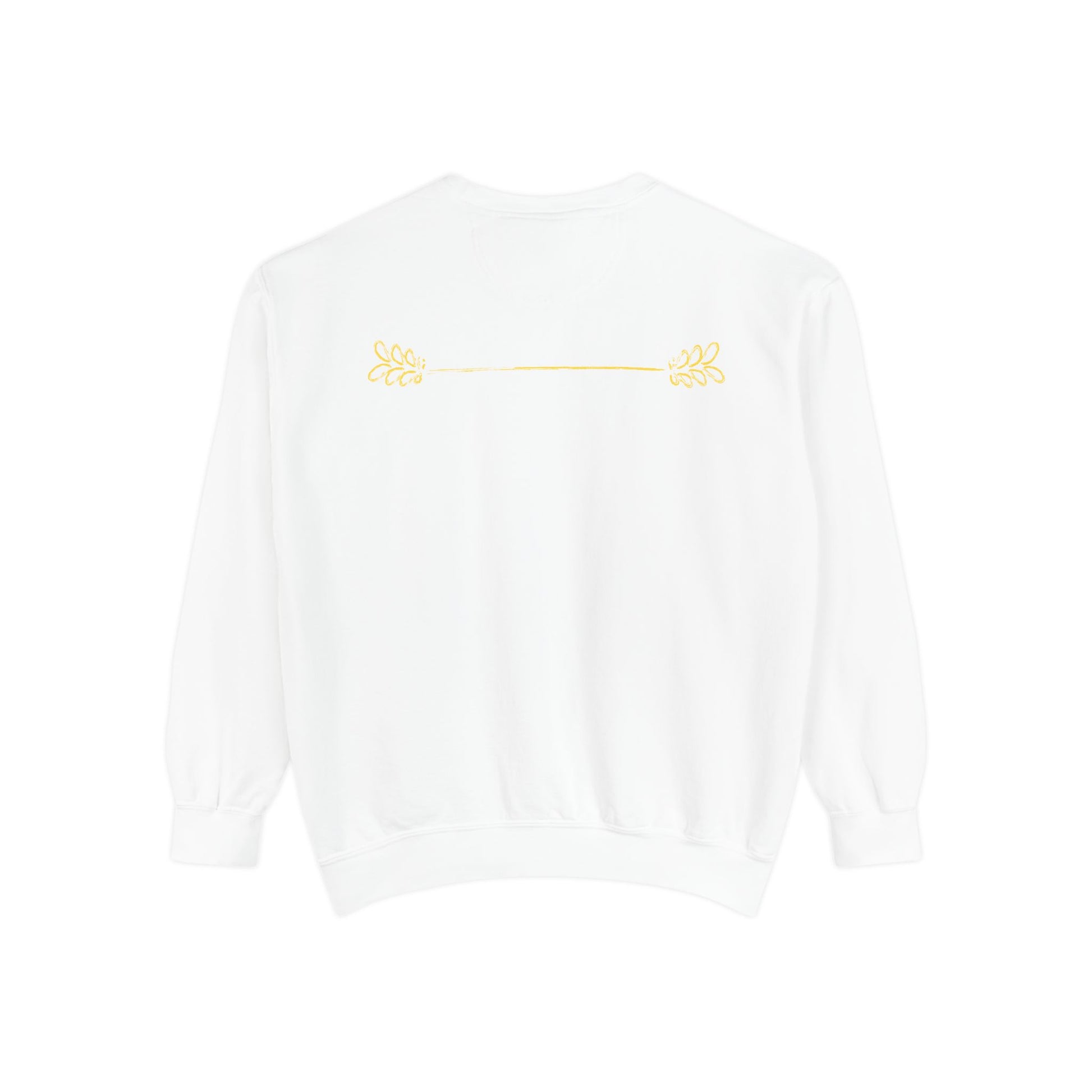 Bee-Attitudes ~ Matthew 5:7 ~ Garment-Dyed Sweatshirt White Letters