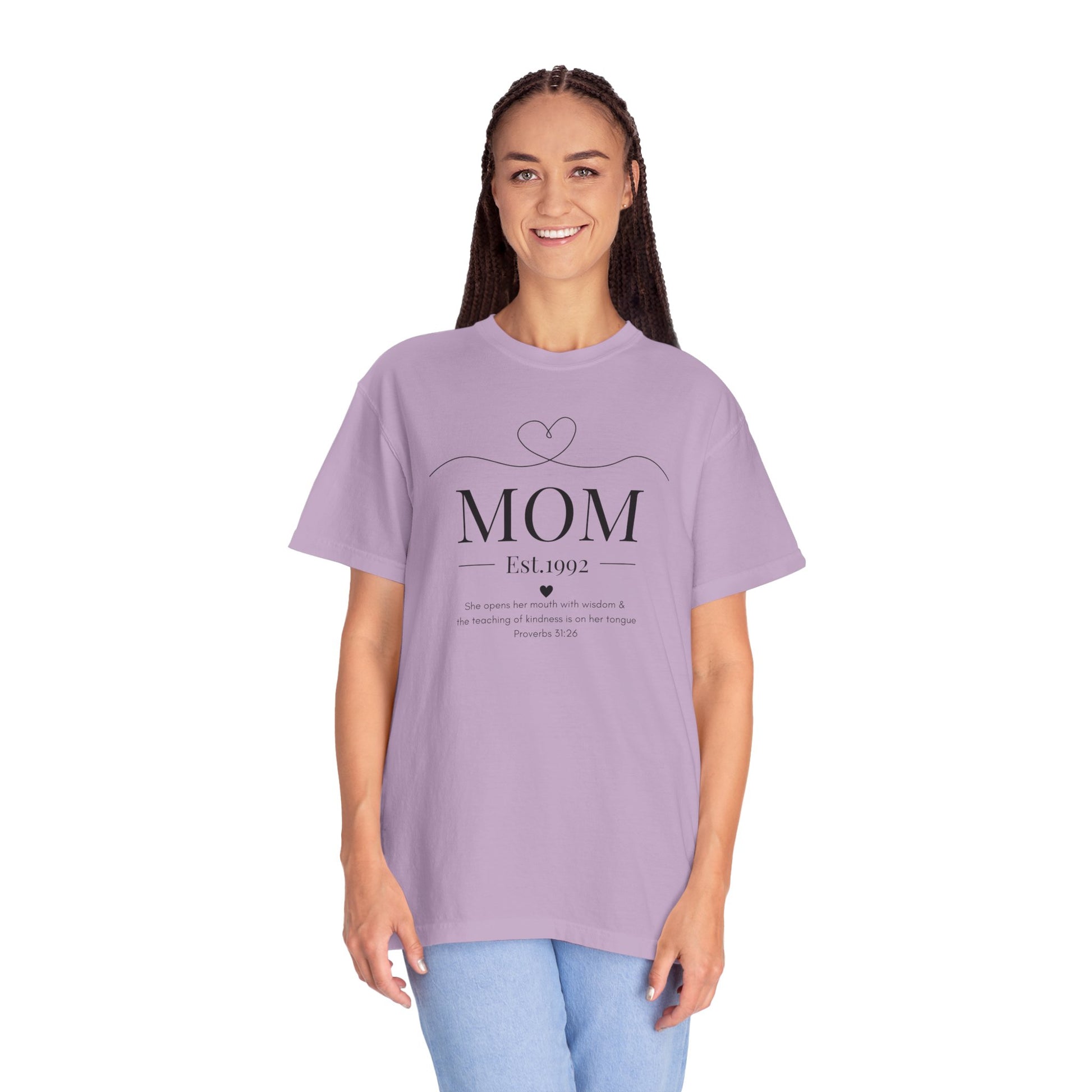 1992 Mom ~ Proverbs 31:26 She Opens Her Mouth With Wisdom ~ T-shirt